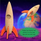 Natural Cork Rocket Ship